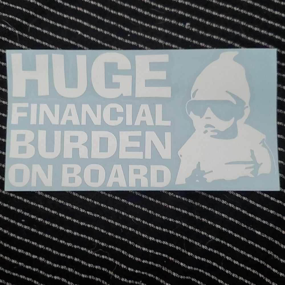 Baby on board sticker